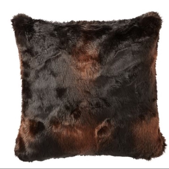 Pottery Barn Other - 2 Pottery Barn Faux Fur Pillow Covers - Brown Bear